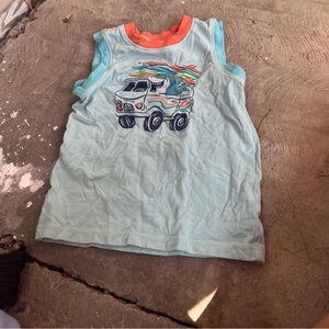 Garanimals Light Blue and Orange Tank with Shark Design
